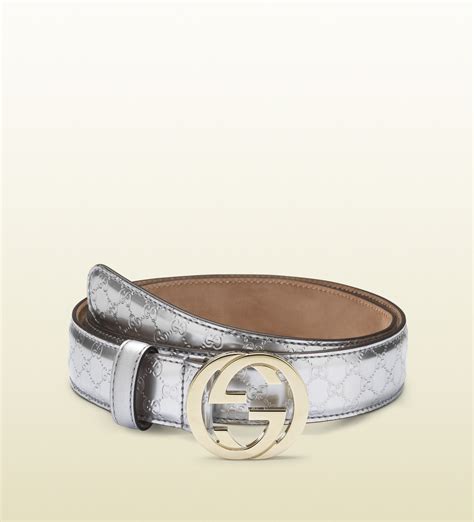 gucci belt silver women|Gucci belt women silver buckle.